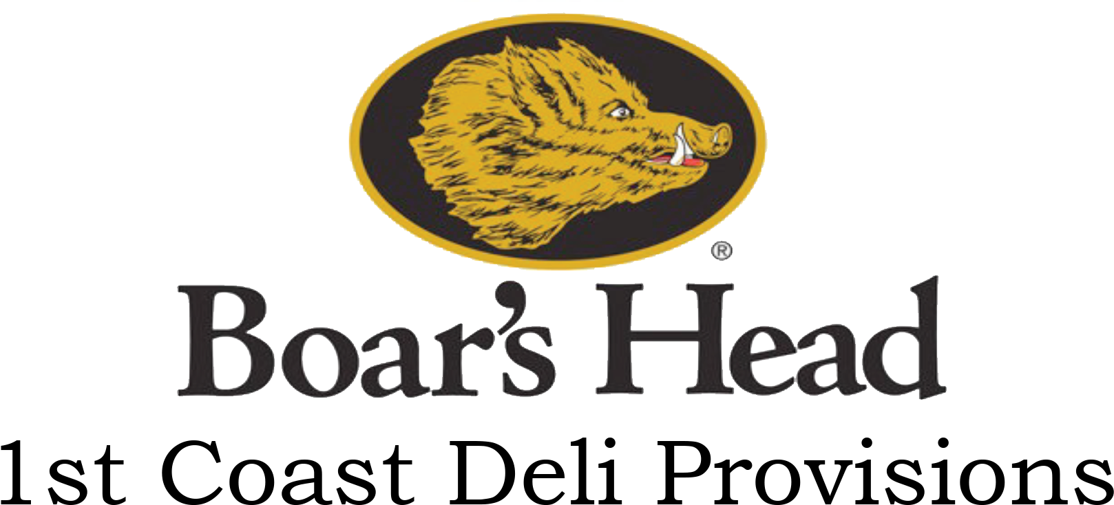 1st Coast Deli Provisions- Boar's Head An Official - Boar Clipart (1679x772), Png Download
