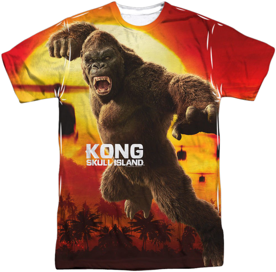 King Kong T Shirt Source - King Kong Skull Island Shirt Clipart (894x894), Png Download