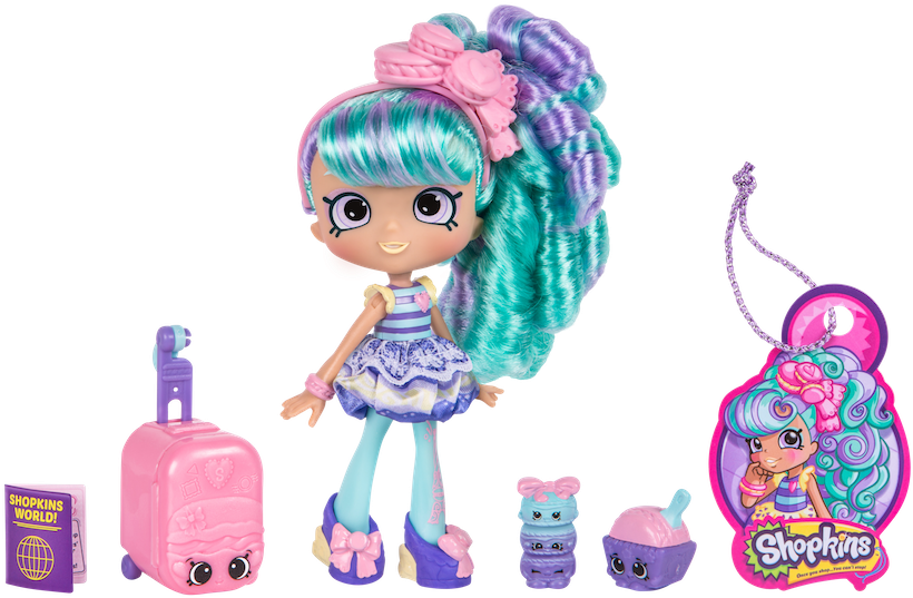 Shopkins Season 8 World Vacation - Shopkins Shoppies Macy Macaron Clipart (900x597), Png Download