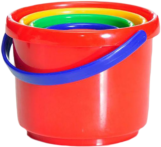 Bucket Of Water Png - Plastic Clipart (658x602), Png Download