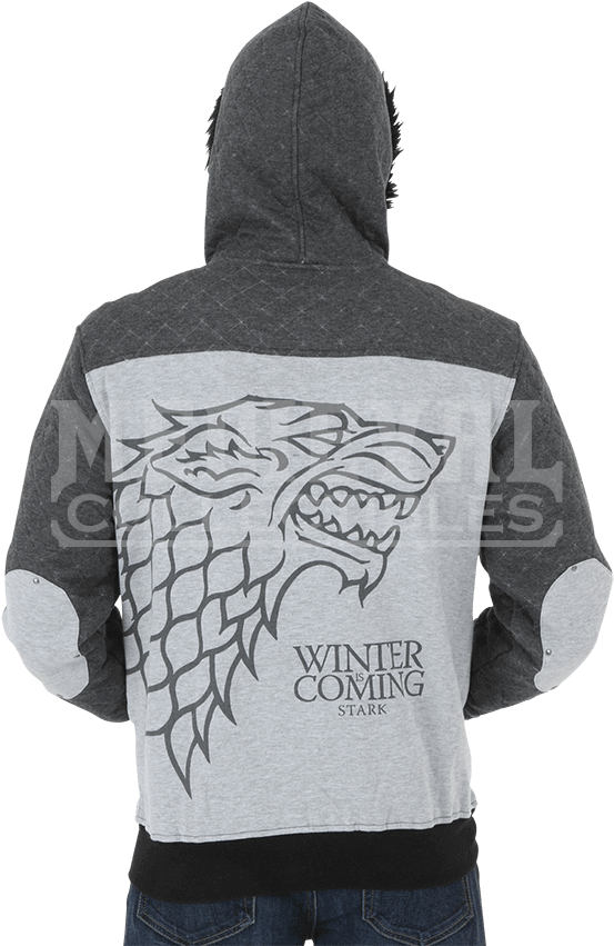Item - House Stark Hoodie Clipart (850x850), Png Download