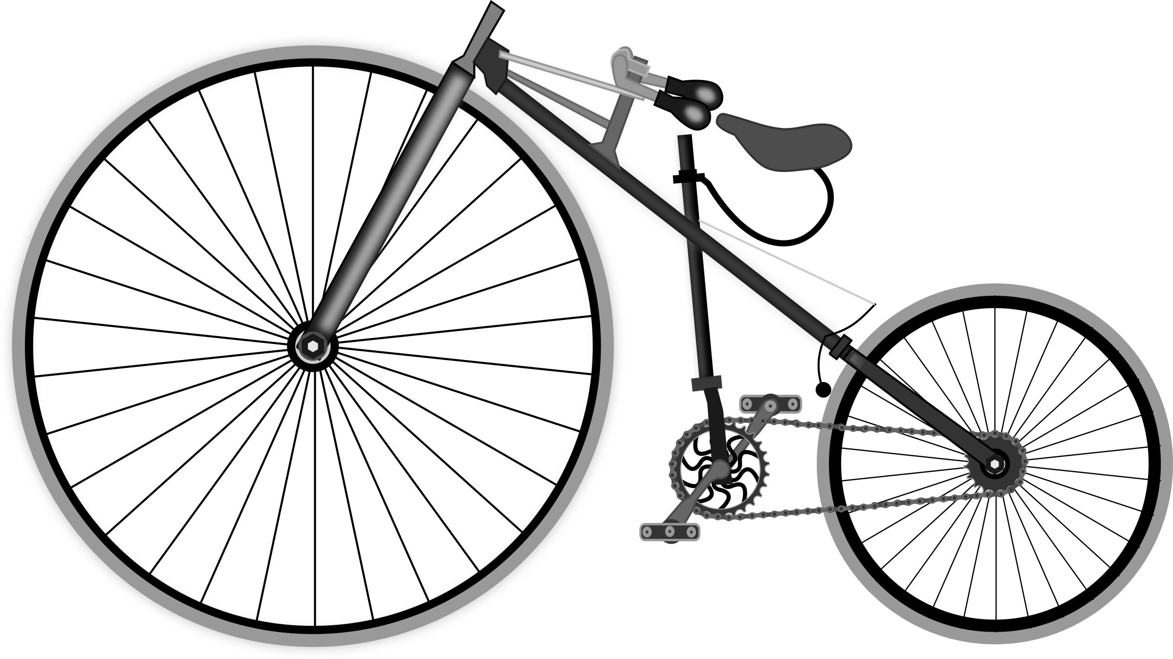This Free Icons Png Design Of Lawson Bicycle - Lawson Bicycle Clipart (2400x1349), Png Download