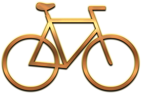 Bike Icon Sign Logo Metal Cycling Cyclist Sports - Bici Clipart (720x720), Png Download