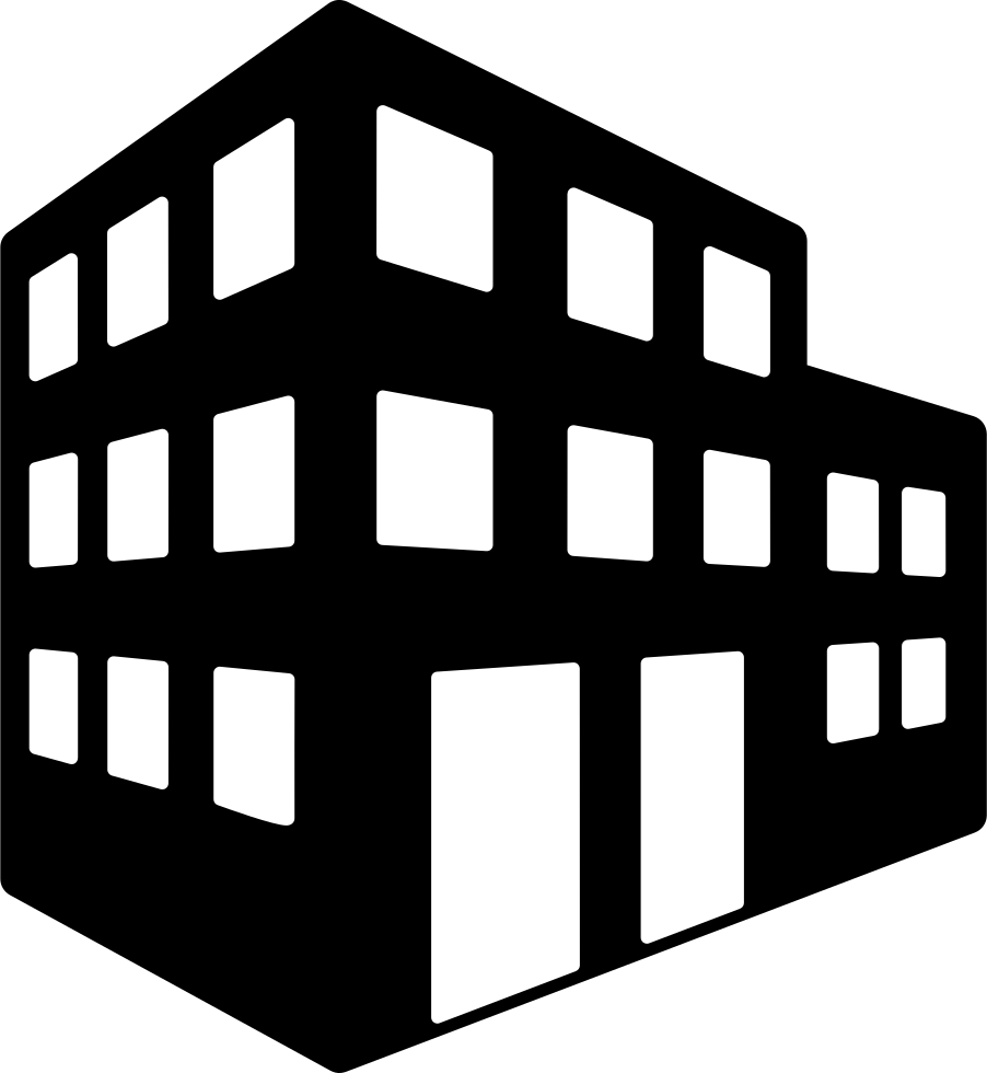Png File Svg - Office Building Clipart Black And White Transparent Png (902x980), Png Download