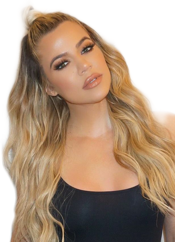 #kardashians #kardashian #khloekardashian #khloetristan - Khloe Kardashian Bun Hairstyle Clipart (616x850), Png Download