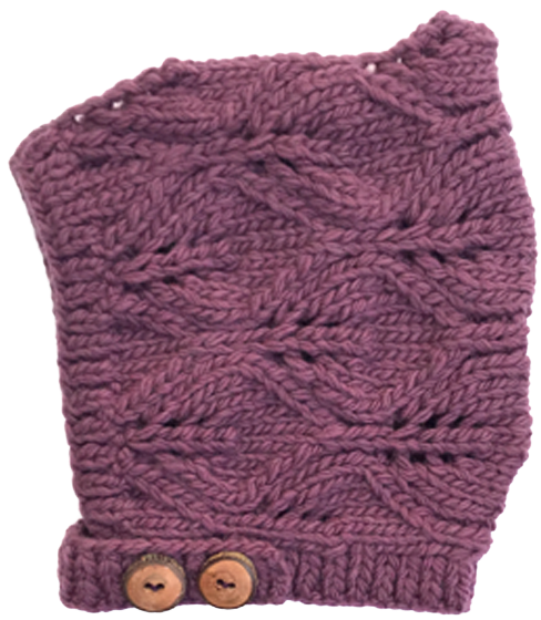 Plum Wool Bonnet - Knitting Clipart (750x750), Png Download