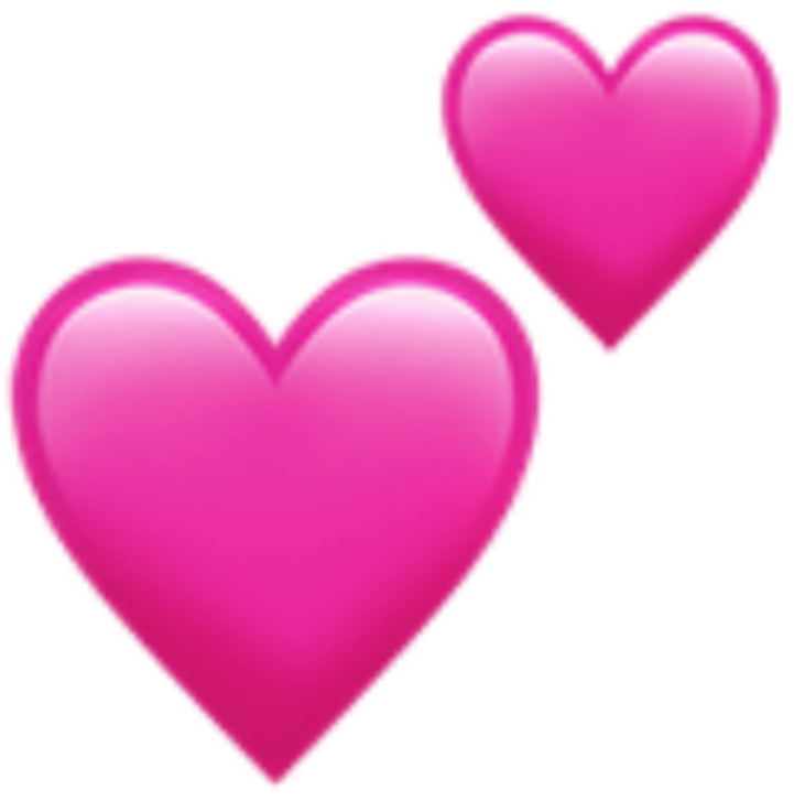#corazon #corazones #stikers #emoji #emojis #emojiscorazones - Transparent Background Pink Heart Emoji Clipart (1024x1024), Png Download
