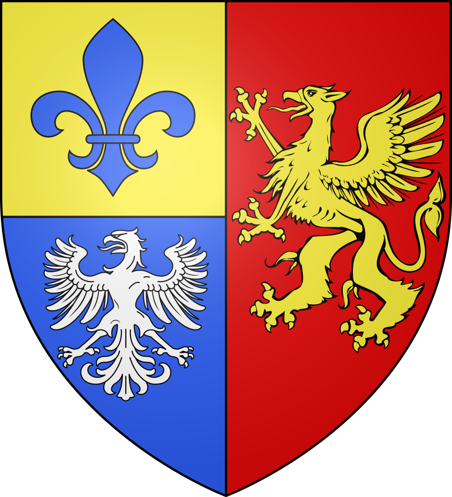 Blason Ville Fr Saint Bonnet Le Château - Griffon Blason Clipart (931x1024), Png Download