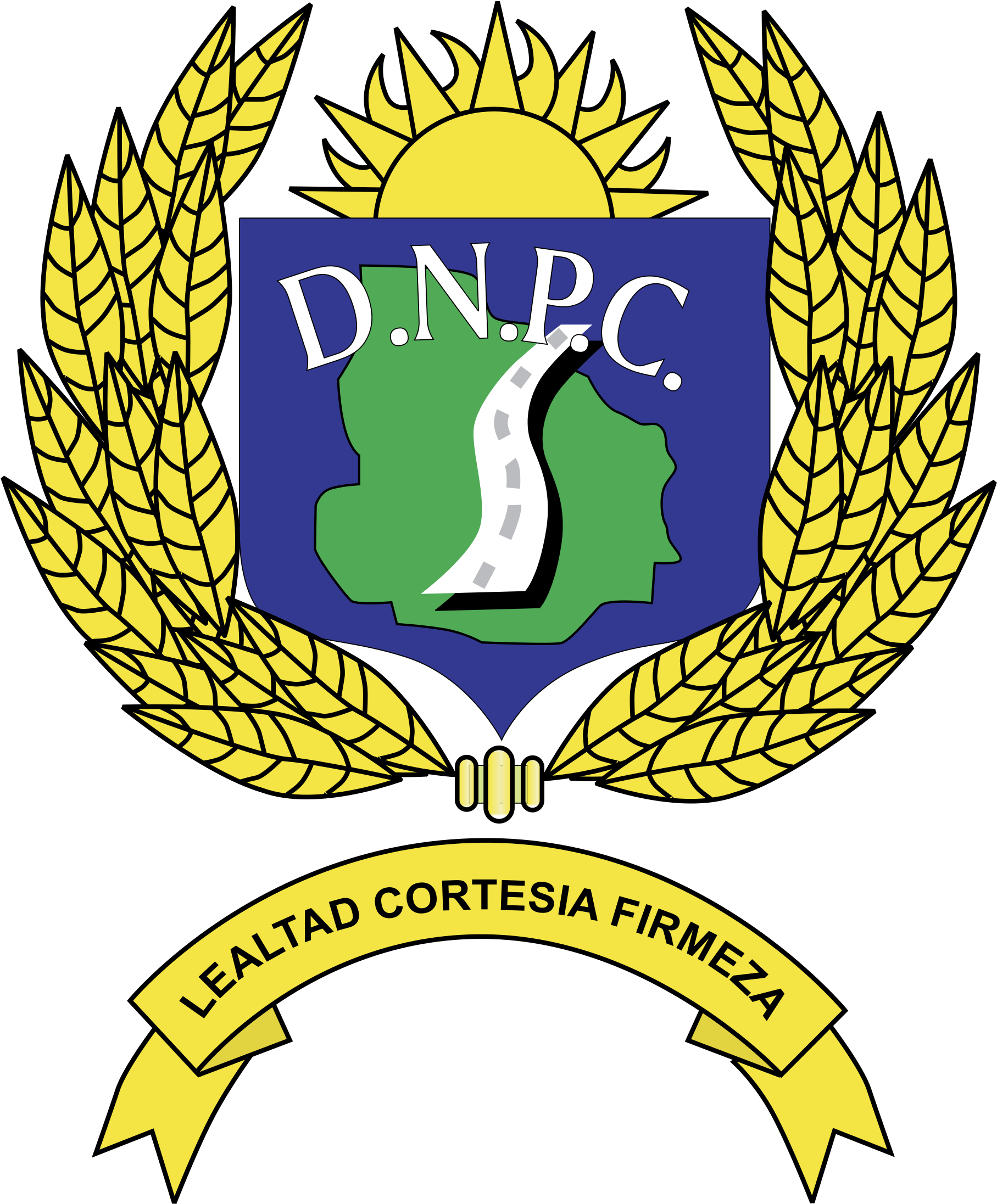 Policia Caminera Uruguay Logo Png Transparent - Policia Caminera Logo Clipart (1815x2193), Png Download