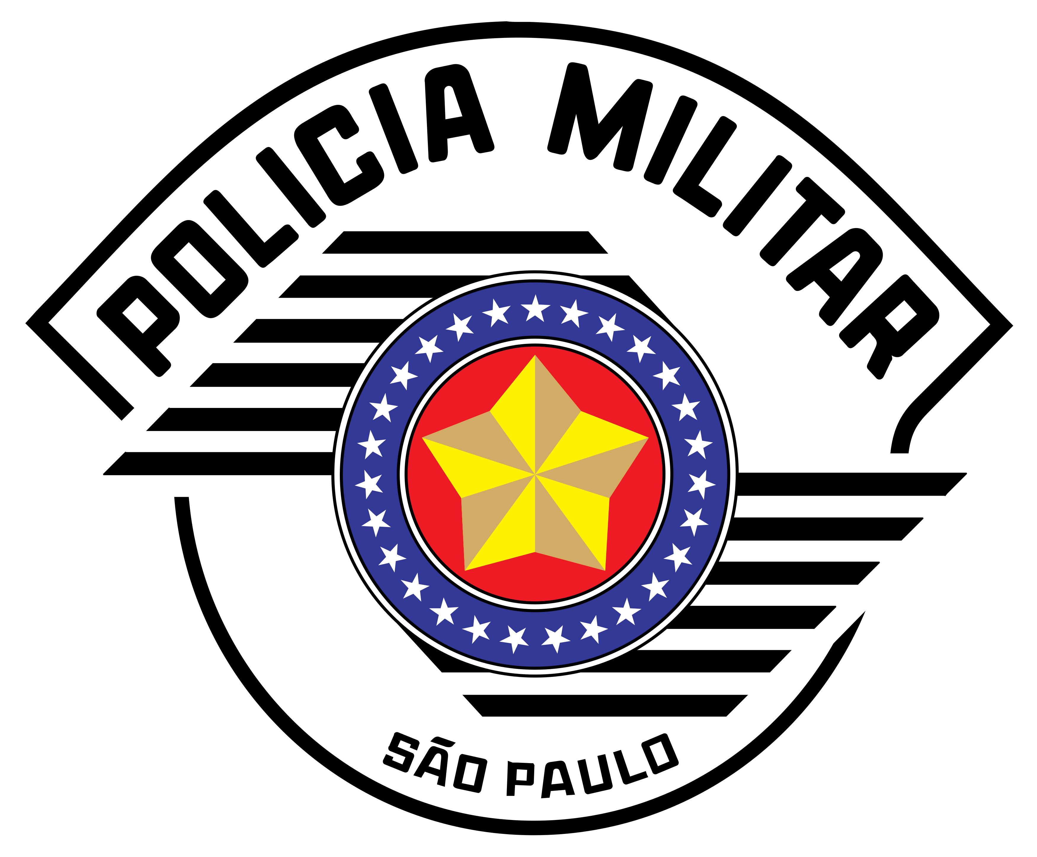 Policia Militar Sp Logo - Military Police Of São Paulo State Clipart (3500x2893), Png Download