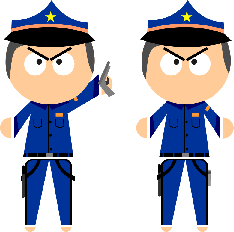 Personagem-policial - Desenho De Policial Em Png Clipart (780x775), Png Download