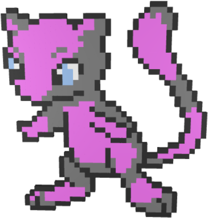 You May Also Like - Shiny Mew Pixel Art Clipart (600x600), Png Download