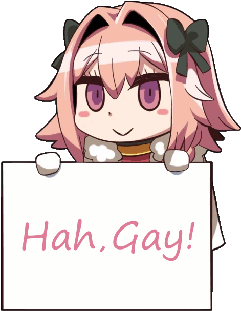 Hah,gay Cartoon Text - Anime Makes You Gay Clipart (500x700), Png Download