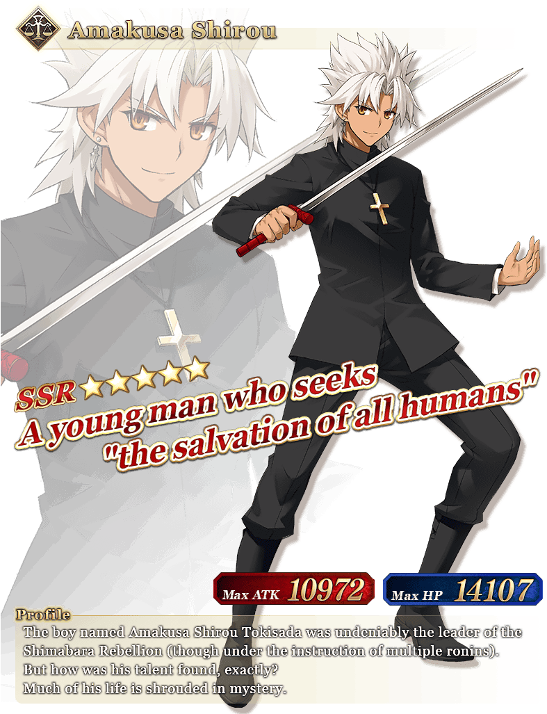 Astolfo And Amakusa Shirou Are Coming To Fate/grand - Fate Grand Order Ruler Amakusa Shirou Clipart (800x1026), Png Download