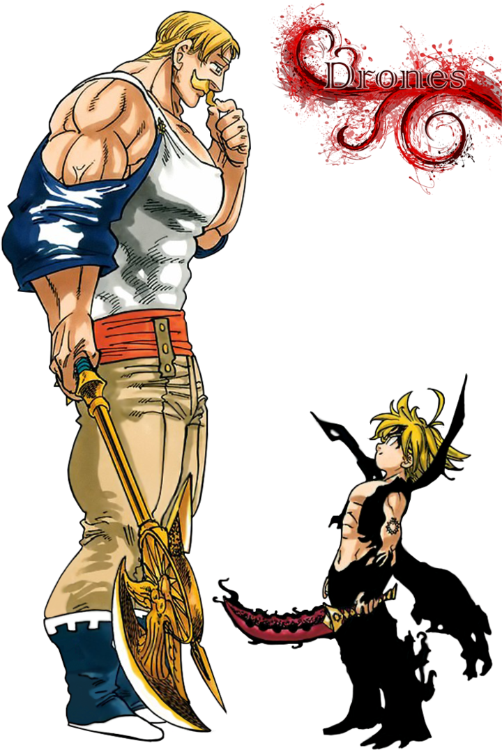 Resultado De Imagen Para Meliodas Y Escanor - Escanor Y Meliodas Clipart (720x1076), Png Download