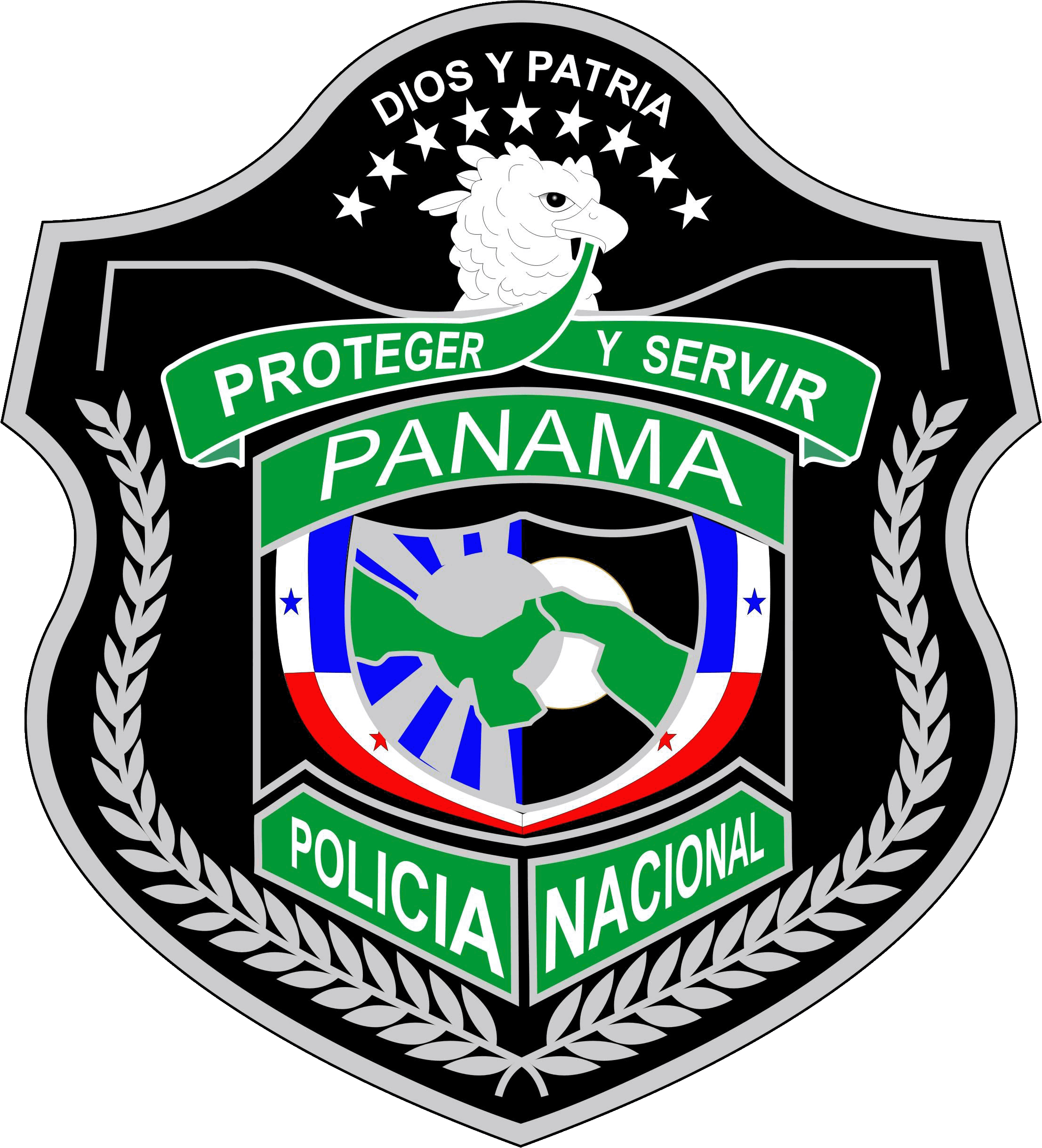 Escudo De La Policia Nacional De Panamá - National Police Of Panama Clipart (2214x2440), Png Download