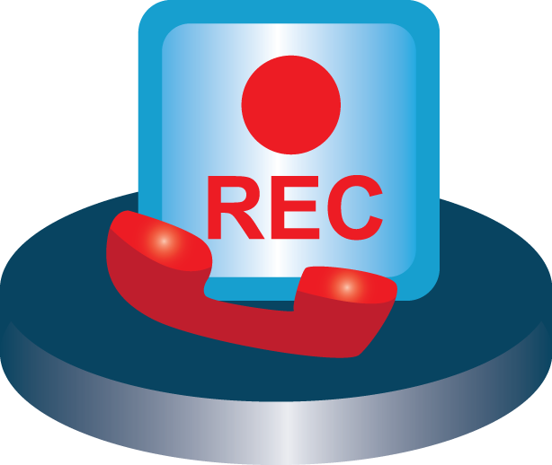 Interaction Recording Ⓒ - Call Recording Icon Png Clipart (614x518), Png Download