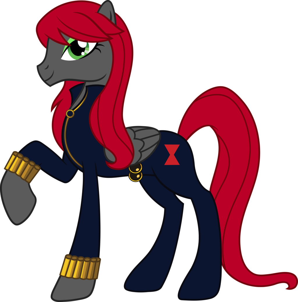 Avengers Black Widow Vector - Natasha Romanoff Mlp Clipart (1024x1038), Png Download