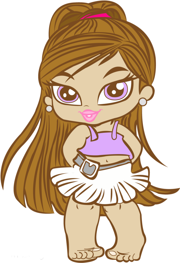 Bratz Png - Baby Bratz Doll Cartoon Clipart (726x1064), Png Download