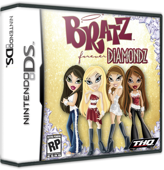 Forever Diamondz - Nintendo Ds Bratz Game Clipart (587x598), Png Download