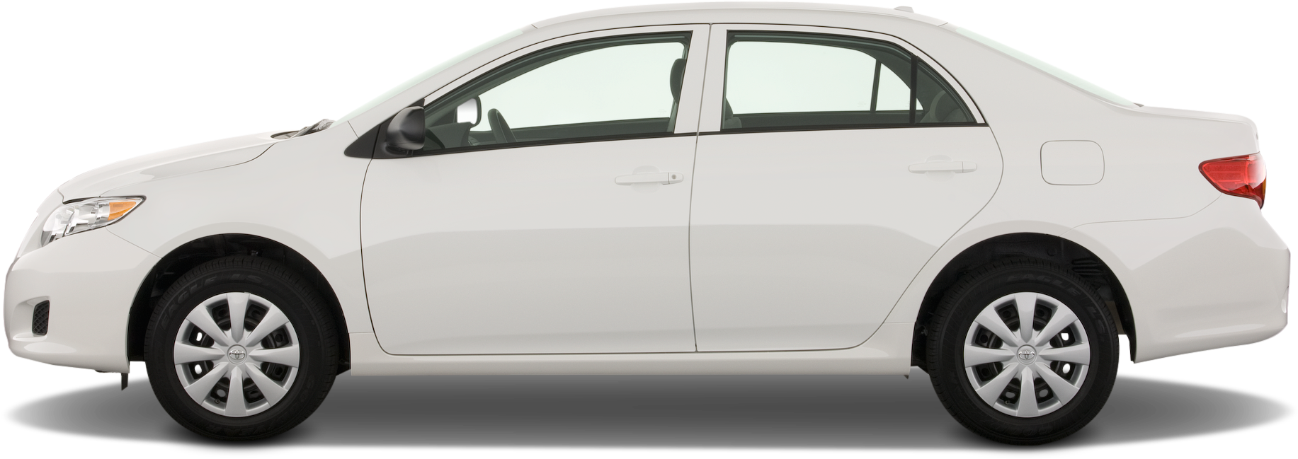 25 - - 2009 White Toyota Corolla Sedan Clipart (2048x1360), Png Download