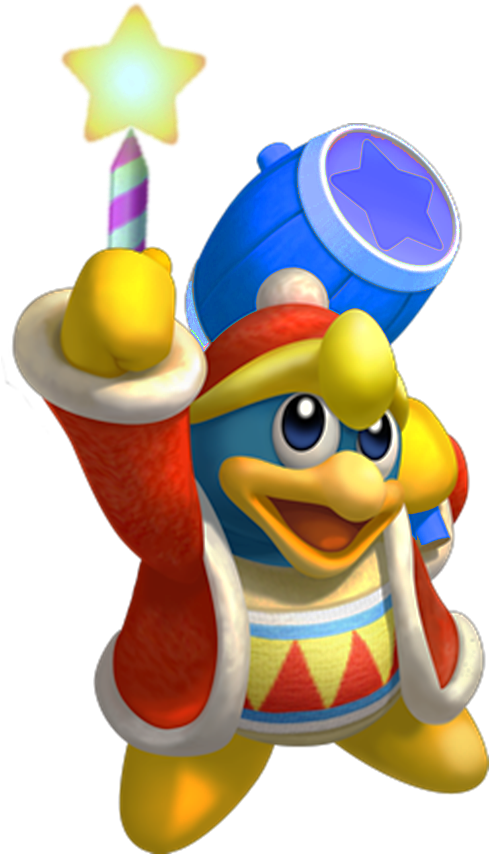 King Dedede With Star Rod - 星 の カービィ Wii Clipart (678x991), Png Download