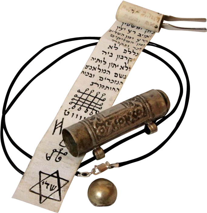 Islamic Antique Amulet Case With Parchment,scroll Box - Weapon Clipart (700x700), Png Download