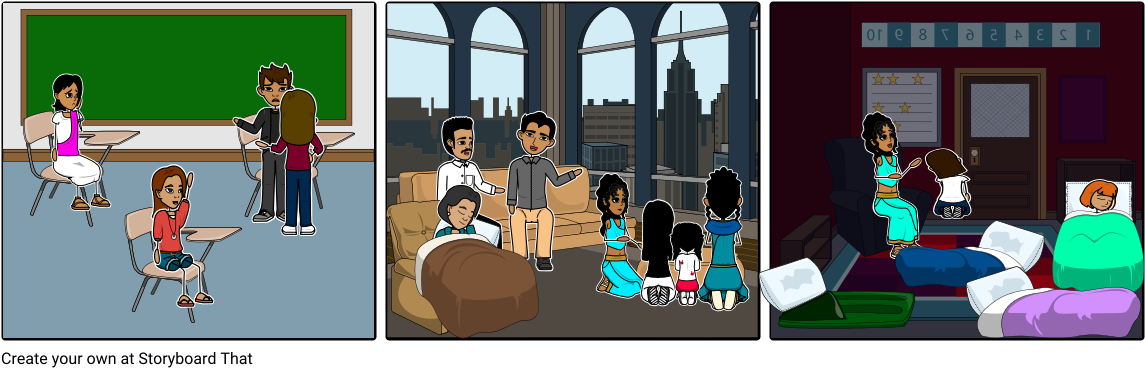 Family With Half Eygptions And Half Hispanic - Cartoon Clipart (1164x385), Png Download