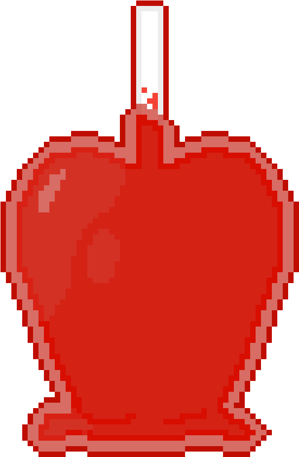 A Sweet, Sticky, Crunchy, Candy Apple - Heart Clipart (1100x1111), Png Download