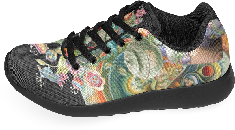 Mad Hatters Alice In Wonderland Women's Running Shoes - Outdoor Shoe Clipart (1000x1000), Png Download