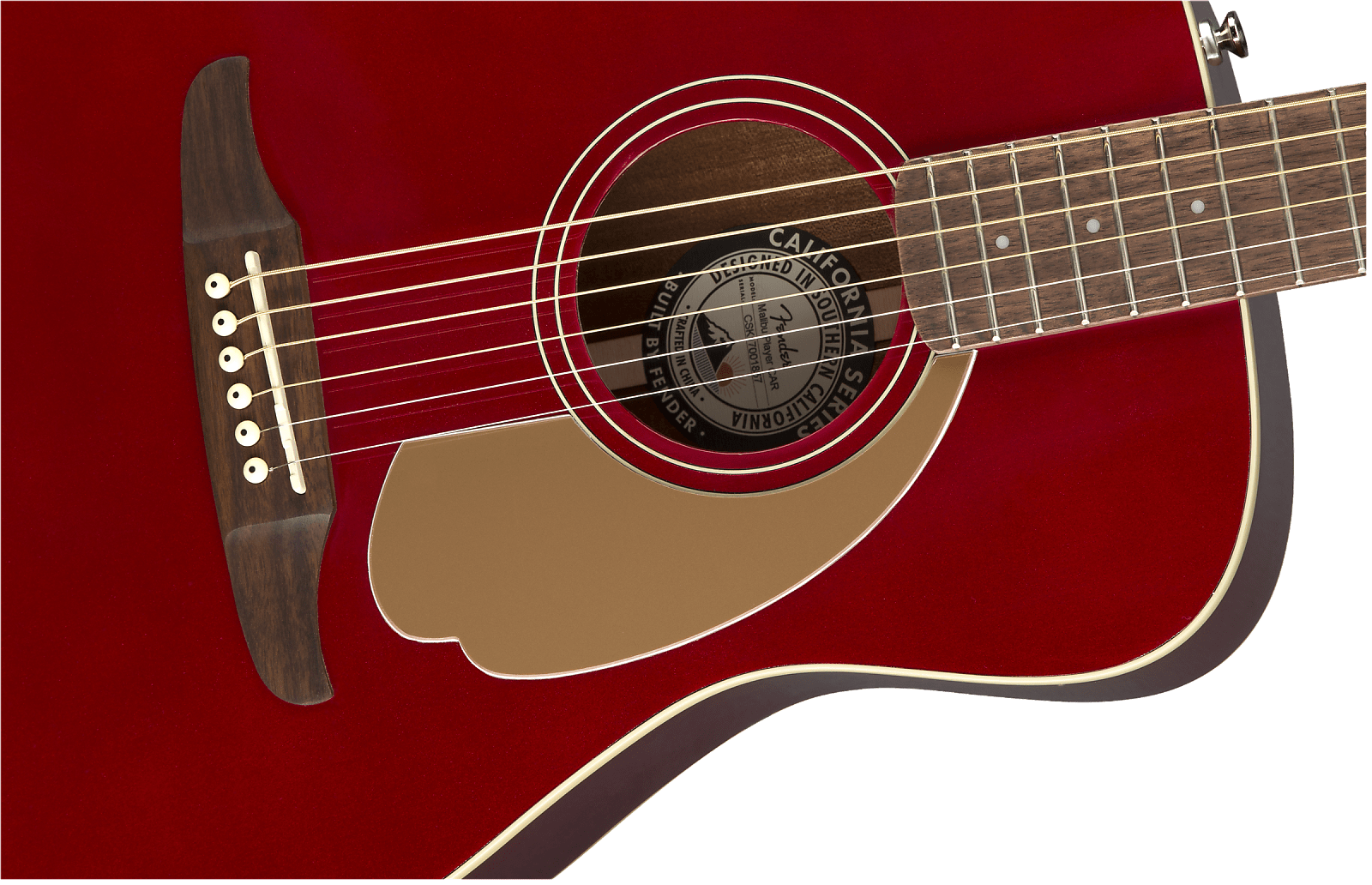 2018 Fender Malibu Player Candy Apple Red Authorized - Fender Redondo Player Candy Apple Red Clipart (1600x1032), Png Download