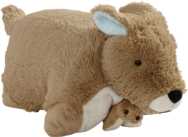Stuffed Animal Png - Kangaroo Pillow Pet Clipart (600x600), Png Download