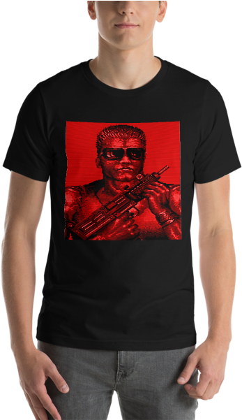 Terminator T Shirt Red Collection The Crxw Short Sleeve - Beer 40th Birthday Shirts Clipart (600x600), Png Download