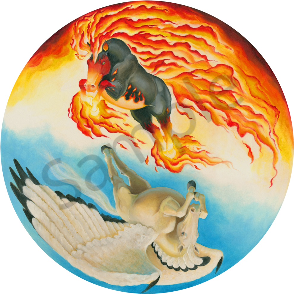 Nm-mp Yin Yang 20 Inches Square Psksf1 - Yin And Yang Clipart (1000x1000), Png Download