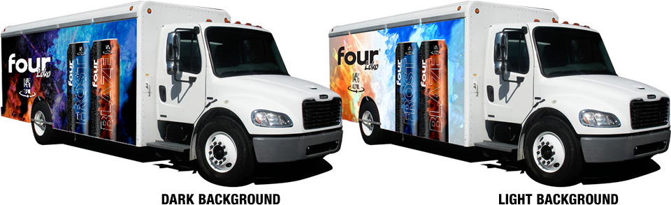 Four Loko Bold Flavors* - Trailer Truck Clipart (1052x324), Png Download