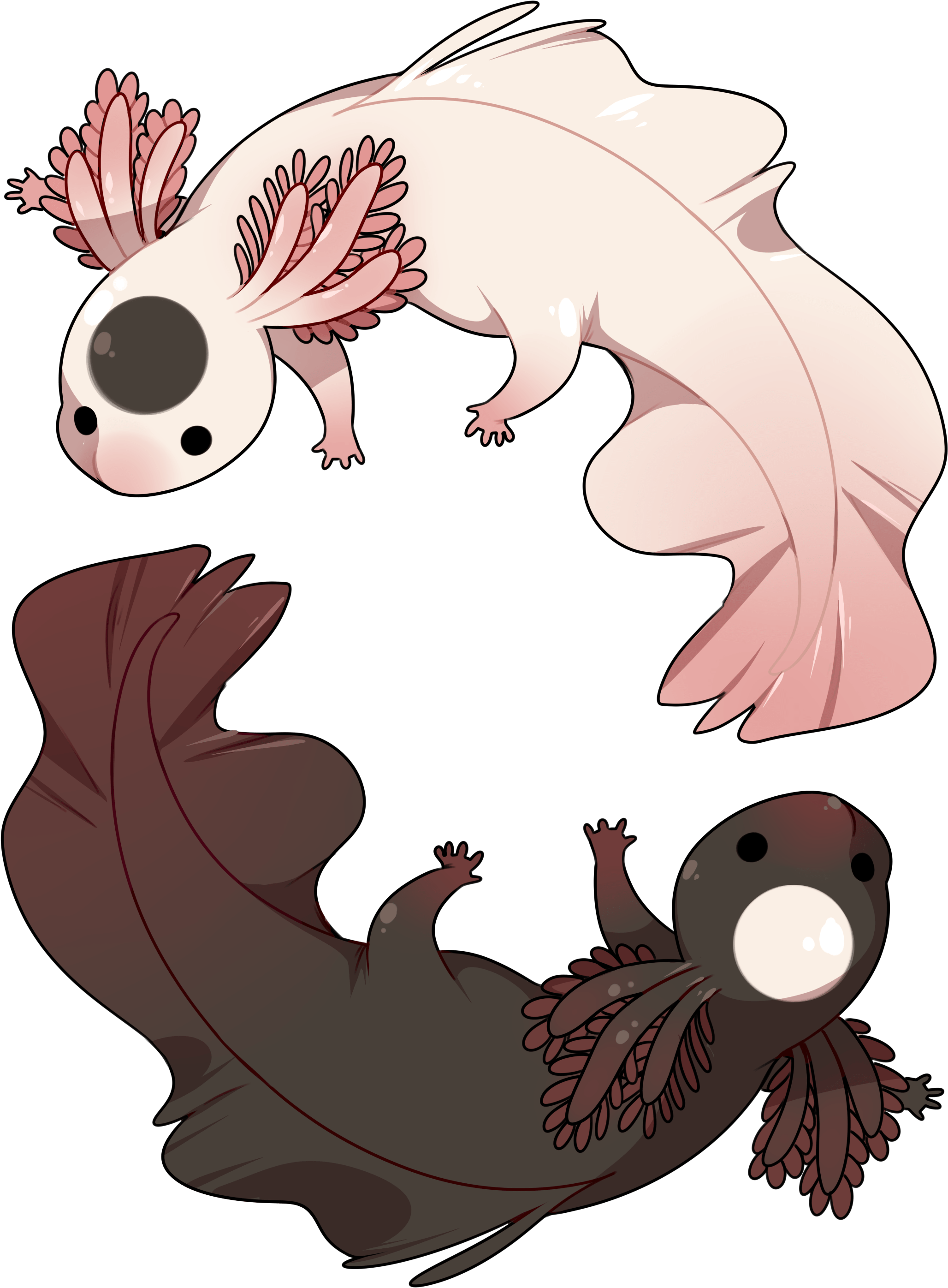 Yin Yang - Illustration Clipart (2893x4092), Png Download