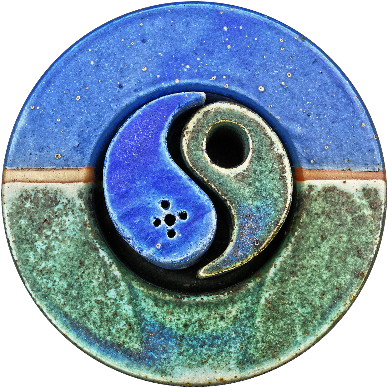 Yin Yang Ceramic Decoration - Circle Clipart (1271x1280), Png Download