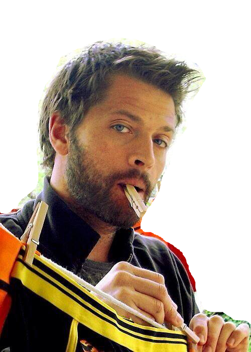 Misha Collins, Dean Winchester, Supernatural Fandom, - Misha Collins With A Beard Clipart (500x700), Png Download