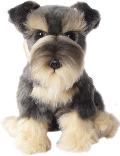 Schnauzer Sitting - Schnauzer Toy Clipart (500x649), Png Download