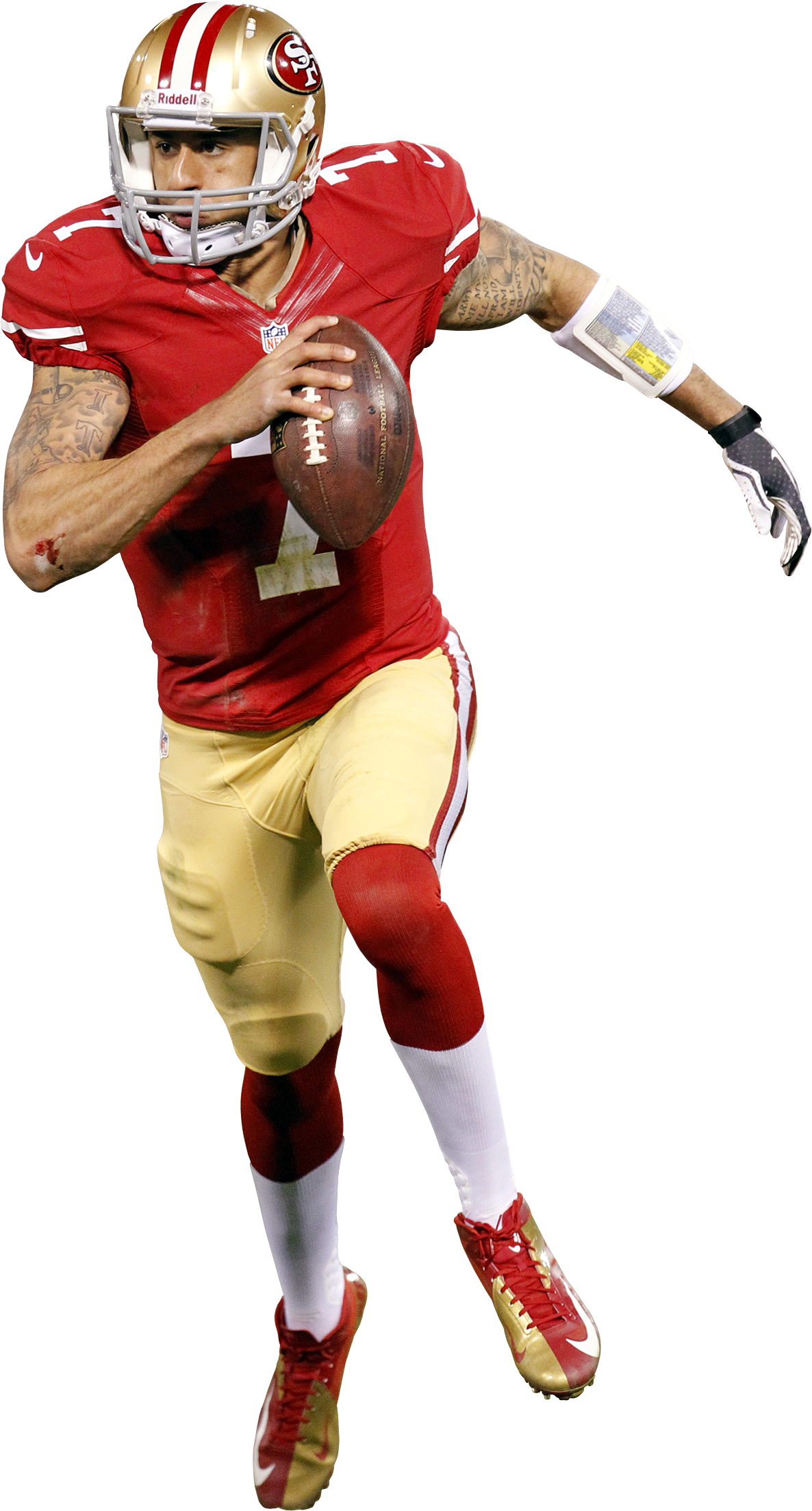 Francisco San Miami Football Bowl American 49ers Clipart - Colin Kaepernick No Background - Png Download (1186x2206), Png Download
