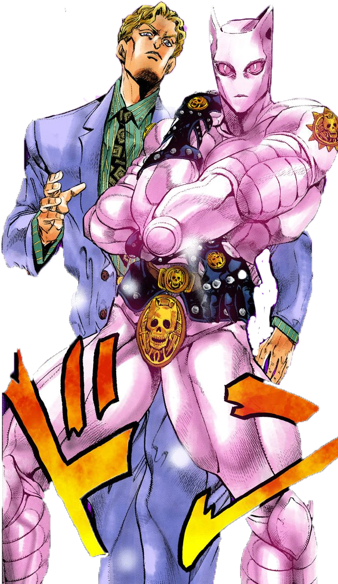 [ Img] - Jjba Kira Yoshikage And Killer Queen Clipart (710x1200), Png Download