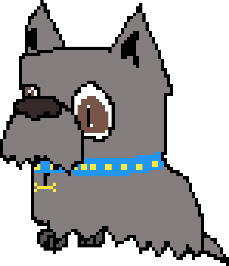 Little Schnauzer Dog - Cartoon Clipart (1200x1200), Png Download