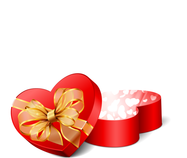 Glowing Heart Box - Happy Valentines Day Hearts Clipart (709x600), Png Download