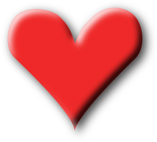 Hearts Ribbon Free Vector And Png Clipart (640x593), Png Download