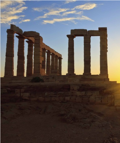 Cp Cavafy - Temple Of Poseidon Clipart (700x500), Png Download