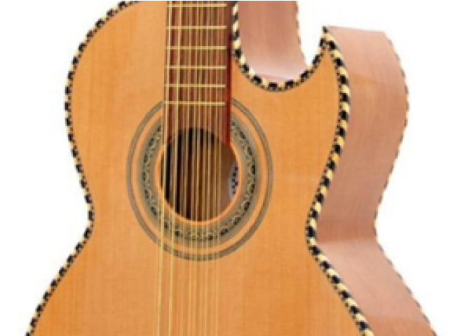 Paracho Elite Victoria Bajo Sexto Guitar - Guitar Center Bajo Sexto Clipart (800x800), Png Download