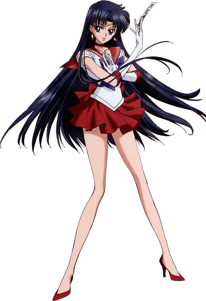 Rei Hino "sailor Mars" - Sailor Mars Crystal Clipart (655x958), Png Download