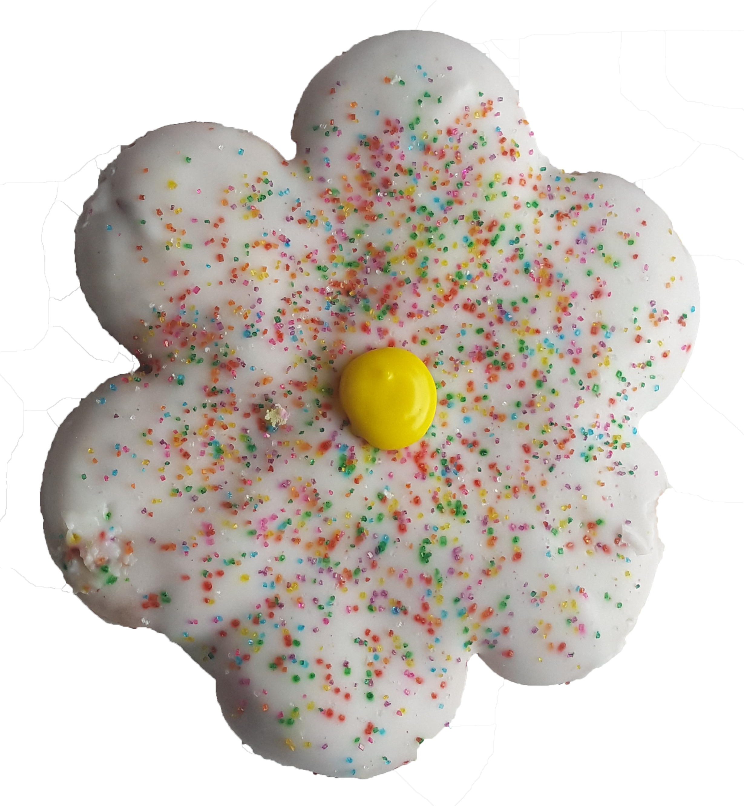 Flower Vanilla Iced Sugar - Cookie Clipart (2459x2662), Png Download