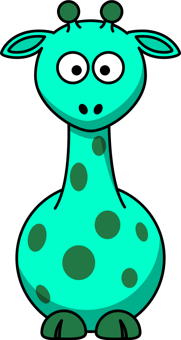 Giraffe Cartoon Picture - Cartoon Animals Clipart - Png Download (600x1125), Png Download