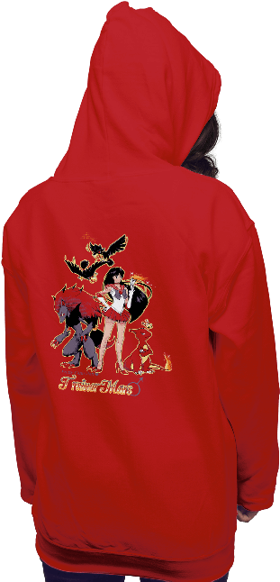 Pretty Guardian Trainer Mars - Lost Boys Vampire Hoodie Clipart (650x650), Png Download